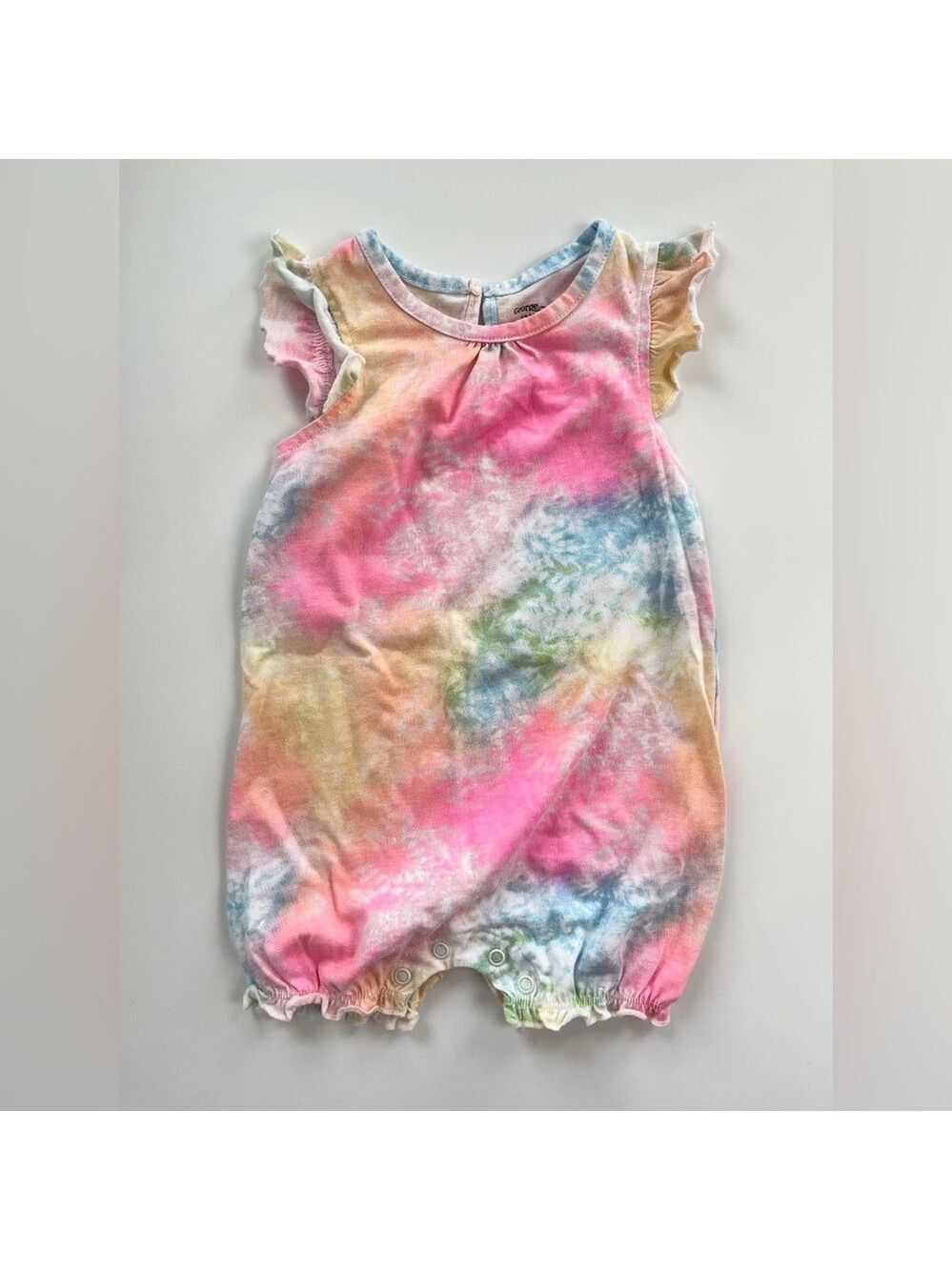 🩵4/$20 George Multicolor Tie-Dye Romper